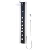Aston 4-Jet Shower System in Stainless Steel and Glass-SPGL306