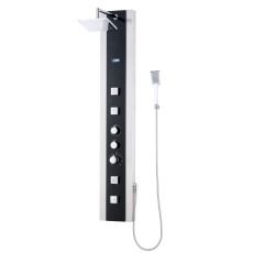 Aston 4-Jet Shower System in Stainless Steel and Glass-SPGL306