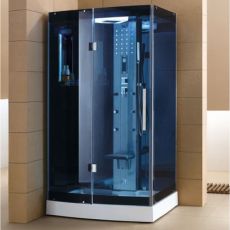 Mesa 300A SS1-1 Person Steam Shower Blue Glass MSRP $3644.00
