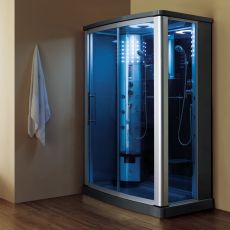 Mesa 803L-SS2- 2- Person Steam Shower Blue Glass MSRP $4194.00