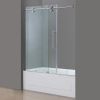 Langham Completely Frameless Tub Sliding Shower Door-TDR978