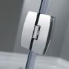Soleil Completely Frameless Tub Shower Pivot Door-TDR982
