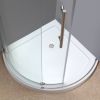 Orbitus Completely Frameless Round Shower Enclosure With Base-SEN980-TR