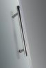 Soleil  Completely Frameless Hinged Alcove Shower Door with Glass Shelves and Base-SDR983-TR