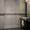Langham Completely Frameless Sliding Alcove Shower Door With Base-SDR978-TR