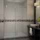 Langham Completely Frameless Sliding Alcove Shower Door With Base-SDR978-TR