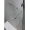 Nautis Completely Frameless Hinged Shower Door With Glass Shelves-SDR990