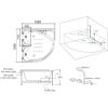 Mesa BT-150150 Corner Whirlpool Tub MSRP $4494.00