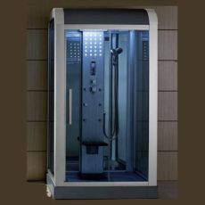 Mesa 500L SS1-1 Person Steam Shower Blue Glass MSRP $4494.00