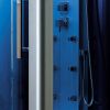 Mesa 801L-SS-1 Person Corner Steam Shower Blue Glass MSRP $3894.00