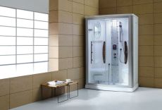 Mesa 803A-SS2-2 Person Steam Shower Clear Glass L Hand Design MSRP $4944.00