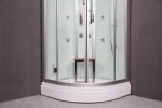 Platinum DZ934F3 White Corner Steam Shower MSRP $4935.00