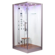 Platinum DZ959F8 White 2-Person Steam Shower L Hand Design MSRP $6435.00