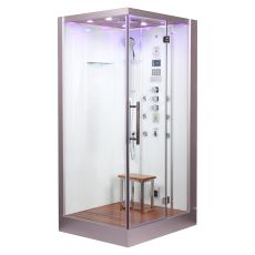 Platinum DZ959F8 White 2-Person Steam Shower R Hand Design MSRP $6435.00