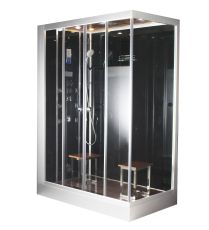 Platinum DZ961F8 Black 2-Person Steam Shower L Hand Design MSRP $7035.00