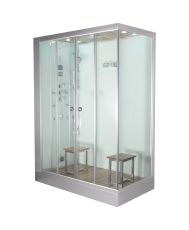 Platinum DZ961F8 White 2-Person Steam Shower L Hand Design MSRP $7035.00