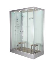 Platinum DZ961F8 White 2-Person Steam Shower L Hand Design MSRP $6435.00