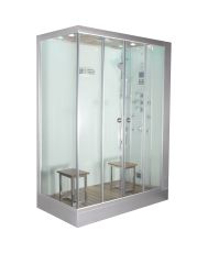 Platinum DZ961F8 White 2-Person Steam Shower R Hand Design MSRP $7035.00