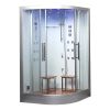 DZ962F8 Platinum White Corner 2-Person Steam Shower MSRP $7185.00