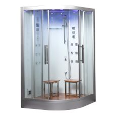 DZ962F8 Platinum White 2-Person Steam Shower MSRP $6735.00