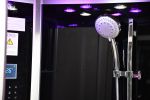 DZ963F8 Platinum Black Corner Steam Shower MSRP $6435.00