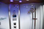 DZ963F8 Platinum White Corner Steam Shower MSRP $6435.00