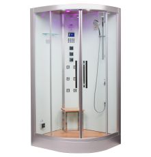 DZ963F8 Platinum White Corner Steam Shower MSRP $6435.00