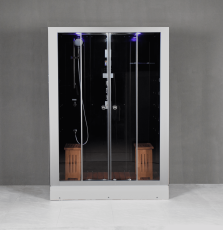 DZ972-3F8 Platinum 2-Person Black Steam Shower MSRP $8235.00