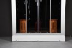 DZ972-3F8 Platinum 2-Person Black Steam Shower MSRP $8235.00