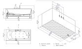 Platinum AM154-70R Whirlpool Bathtub Right Drain MSRP $5235.00