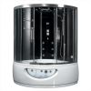 Platinum DA333F8-SST2-Black Corner 2 Person Steam Shower Tub Combo MSRP $7485.00
