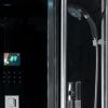 Platinum DA333F8-SST2-Black Corner 2 Person Steam Shower Tub Combo MSRP $7485.00