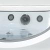 Platinum DA333F8-SST2-Black Corner 2 Person Steam Shower Tub Combo MSRP $7485.00
