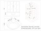 Platinum DA333F8-SST2-White Corner 2 Person Steam Shower Tub Combo MSRP $7485.00
