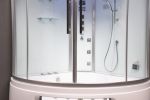 Platinum DA333F8-SST2-White 2 Person Steam Shower Tub Combo MSRP $7485.00