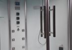 Platinum DA333F8-SST2-White Corner 2 Person Steam Shower Tub Combo MSRP $7485.00