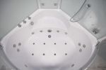 Platinum DA333F8-SST2-White Corner 2 Person Steam Shower Tub Combo MSRP $7485.00
