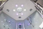 Platinum DA333F8-SST2-White Corner 2 Person Steam Shower Tub Combo MSRP $7485.00