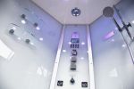 Platinum DA333F8-SST2-White Corner 2 Person Steam Shower Tub Combo MSRP $7485.00