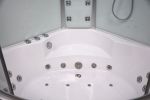 Platinum DA333F8-SST2-White Corner 2 Person Steam Shower Tub Combo MSRP $7485.00