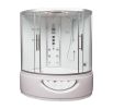 Platinum DA333F8-SST2-White Corner 2 Person Steam Shower Tub Combo MSRP $7485.00