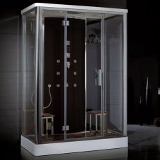 Platinum DZ956F8 Black 2-Person Steam Shower MSRP $6435.00