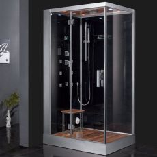 Platinum DZ959F8 Black 2-Person Steam Shower L Hand Design MSRP $6435.00