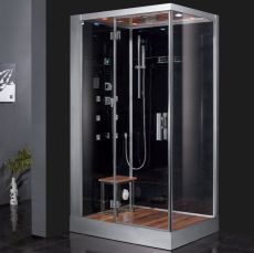 Platinum DZ959F8 Black 2-Person Steam Shower L Hand Design MSRP $5985.00