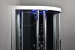 DZ 962F8 Platinum Black Corner 2-Person Steam Shower  MSRP $7185.00