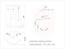 DZ963F8 Platinum Black Corner Steam Shower MSRP $6435.00