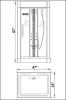 Mesa 500L SS1-1 Person Steam Shower Blue Glass MSRP $4494.00