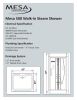 Mesa 500L SS1-1 Person Steam Shower Blue Glass MSRP $3747.00