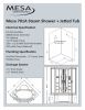 Mesa 701A SST2-Corner 2 Person Steam Shower Tub Combo MSRP $7035.00