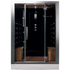 DZ972F8 Platinum Black 2-Person Steam Shower MSRP $8235.00